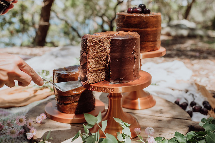 Earth Friendly Cake & Dessert Stands - Chocolate